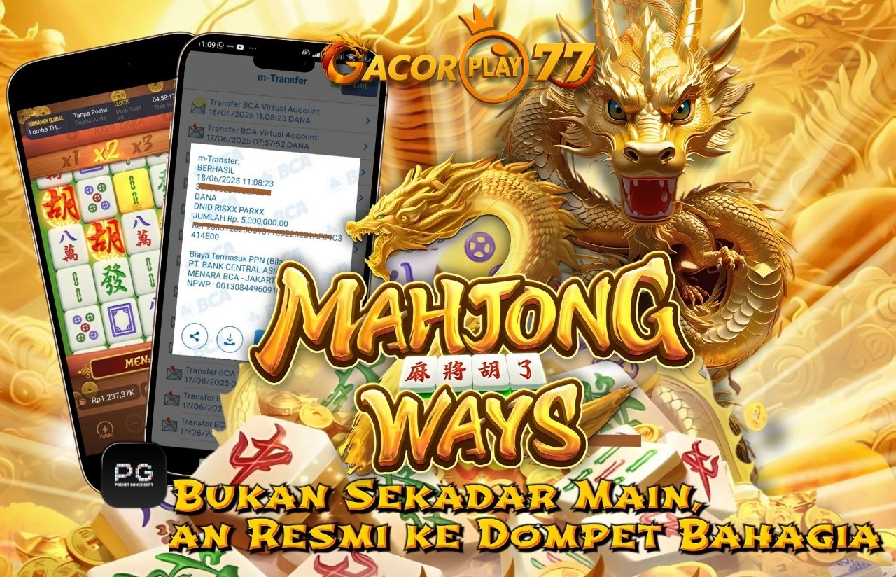 Selamat kepada user id : par*****12 Wede Rp 5.000.000 di Game MAHJONG WAYS PG SOFT Cair Gk Sampe 1 Menit! Menang Mudah di Gacorplay77	